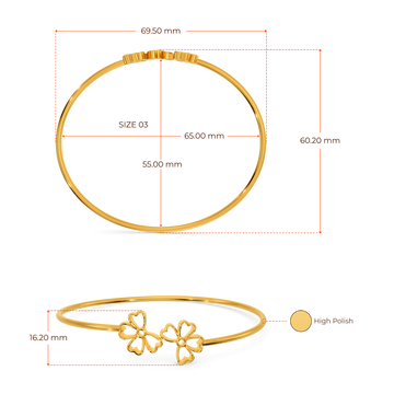 Primrose Moment Gold Bangles