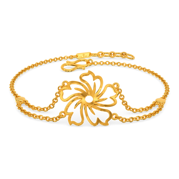 Hibuscus Blossom Gold Bracelets
