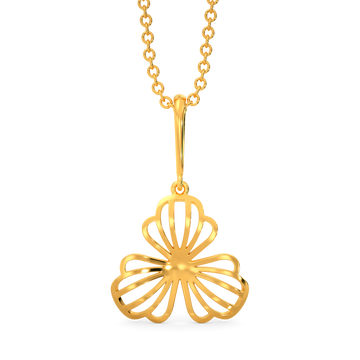 Exquisite Like Orchid Gold Pendants