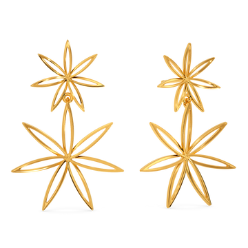 Flannel Jazz Gold Earrings