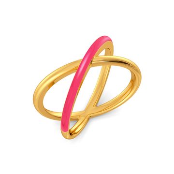 Pink Parade Gold Rings