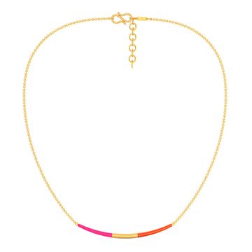 Tangerine Blush Gold Necklaces