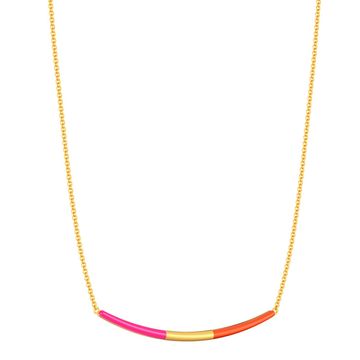 Tangerine Blush Gold Necklaces