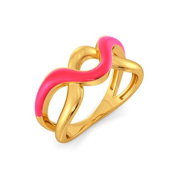 The Punchy Pink Gold Rings