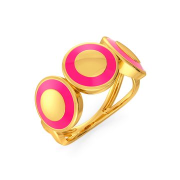 Pink A Wink Gold Rings