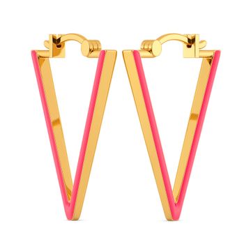 Vision in Pink Gold Earrings