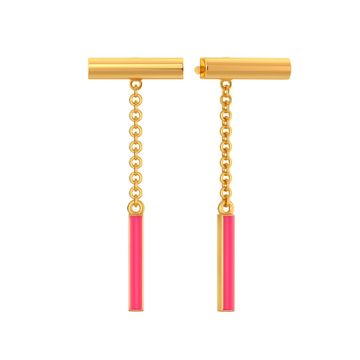 Top to Tone Gold Earrings