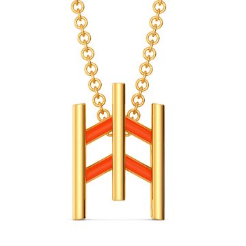 Happy Tangerine Gold Pendants
