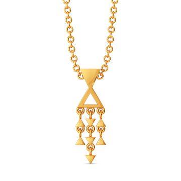 Fringe Flourish Gold Pendants