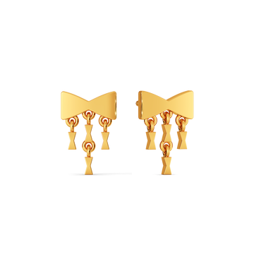 Fringe Fashion Gold Earrings
