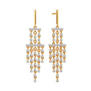 Fringe this Spring Diamond Earrings