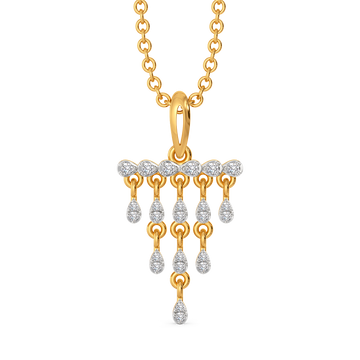 Fringe Toned Diamond Pendants