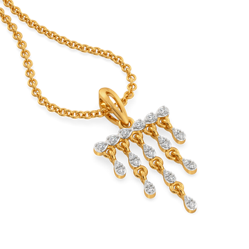 Fringe Toned Diamond Pendants