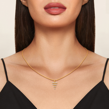 Fringe Toned Diamond Pendants