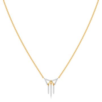 Trigon Frills Diamond Necklaces