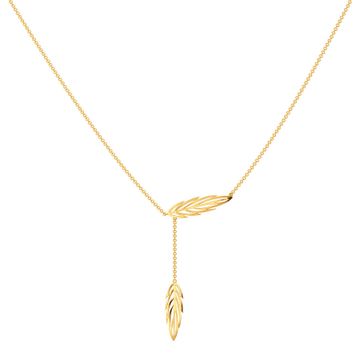 Feathery Fun Gold Necklaces