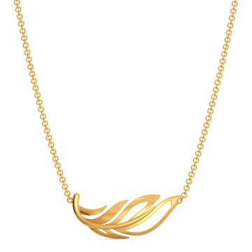 Feels Like Feather Gold Necklaces
