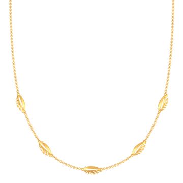 Fab Feather Gold Necklaces
