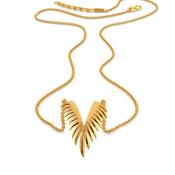Feather Feels Gold Necklaces