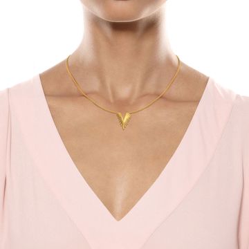 Feather Feels Gold Necklaces
