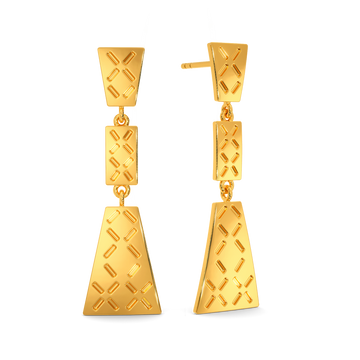 Utilitarian Gold Earrings