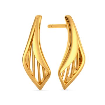Like A Lily Gold Earrings