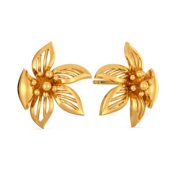 Flor de Magnolia Gold Earrings