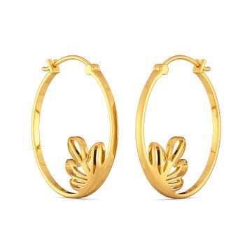 Floral Blooms Gold Earrings