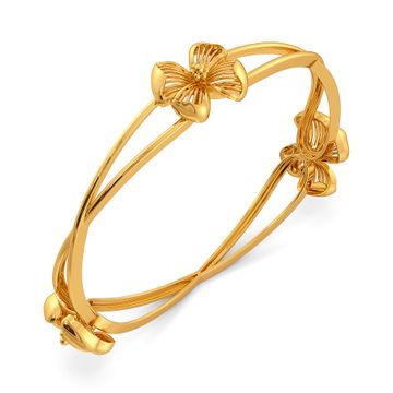 Flower Afar Gold Bangles