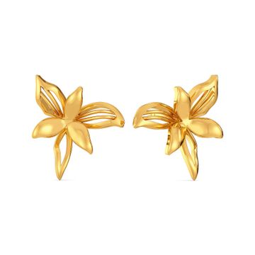 A Lily Link Gold Earrings