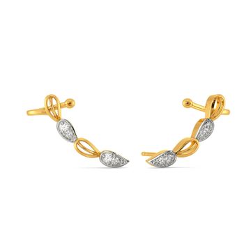 Path O Petal Diamond Earrings