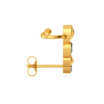 Path O Petal Diamond Earrings