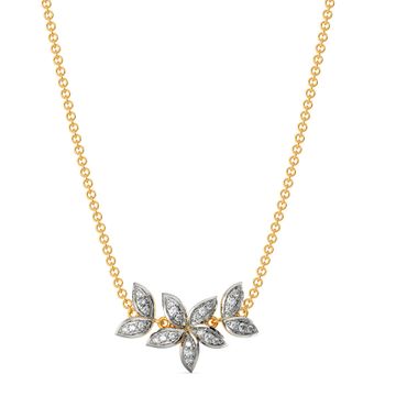 Happy Go Lily Diamond Necklaces