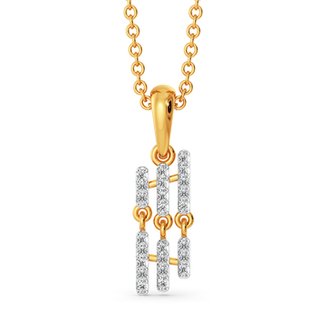 Tiered Fringe Diamond Pendants