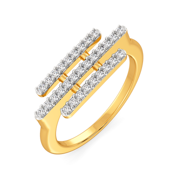 Dramatic Fringe Diamond Rings