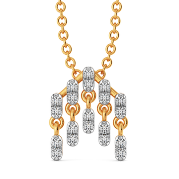 Drama in Layers  Diamond Pendants