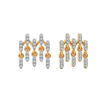 Drama in Layers  Diamond Earrings