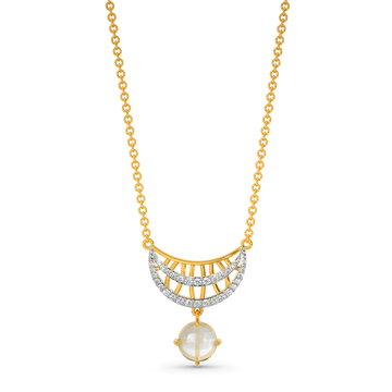 Quartz Aura Diamond Necklaces