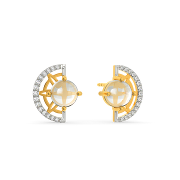 Clear Horizon Diamond Earrings