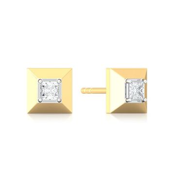 Pyramid Valley Diamond Earrings