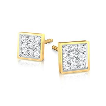 All Square Diamond Earrings