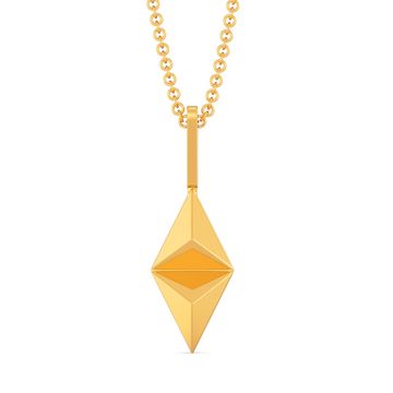 Love Triangles Gold Pendants