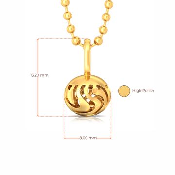 Moon Tide Gold Pendants