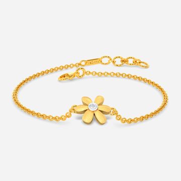 Floral Charm Diamond Bracelets