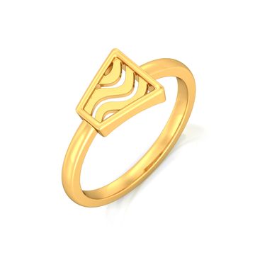 Trapeze Gold Rings