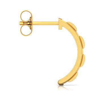 Be Square Gold Earrings