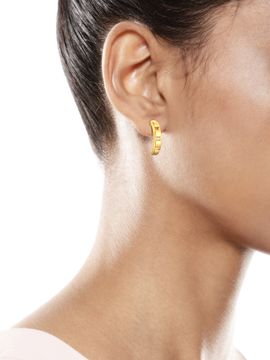 Be Square Gold Earrings