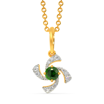 Green Essence Diamond Pendants
