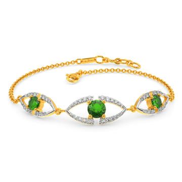 Green Symphony Diamond Bracelets