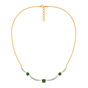 Green Symphony Diamond Necklaces